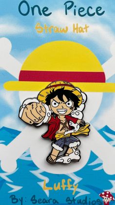 one piece straw hat luffy pin