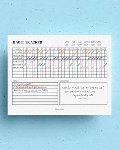 Habit Tracker Bullet Journal Free Habit Tracker Printable, Bullet Journal Easy, Free Habit Tracker, Happy Planner Free Printable, Crazy Laura, Printable Habit Tracker, Monthly Habit Tracker, Planner Quotes, Weekly Planner Free Printable