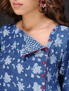 Top 50 Stylish And Trendy Kurti Neck Designs That Will Make You Look All The More GracefulWhatsAppPinterestGoogle+TwitterFacebook Trendy Kurti, Churidar Neck Designs, Kurti Sleeves Design, Patterns Dress, Churidar Designs, Designer Kurti Patterns, Neck Designs For Suits