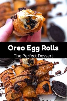 oreo egg rolls the perfect dessert