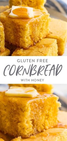 gluten - free cornbread with honey is the perfect dessert for fall and winter