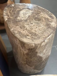 a piece of wood sitting on top of a table