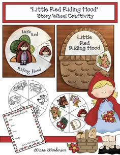 the little red riding hood story wheel craftivity