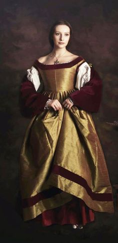 1500s Fashion, 16th Century Clothing, 16th Century Fashion, Golden Dress, Historical Reenactment, Period Costumes