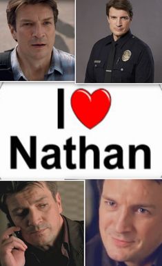 i love nathan collage with images of the characters