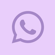 a purple phone icon with the text whatsapp on it and an image of a chat button