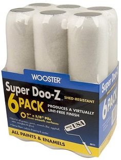 four rolls of white super do - z paper in a box