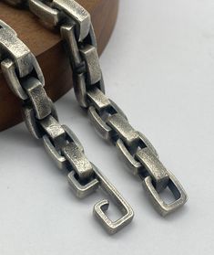 Mens Silver Chain Chunky Chain Box Chain Handmade Chain 8.3mm 925 Sterling Silver  PRODUCT DESCRIPTION -Materials:Silver 925 -Color:White silver/Oxidized(Dark silver) -Width:8.3mm(Can be Personalized) -Length:Any length (Can be personalized length) -Clasp can change to other designs. -Free Shipping, -Free Gift Box. If you need to make a custom order,please contact us.Thank you. Mens Jewellery, Mens Silver Chains Necklace, Mens Silver Chain Necklace Men's Jewelry, Male Silver Chain Necklace, Mens Silver Box Chain Necklace, Egyptian Necklace, Metal Jewelry Making, Mens Silver Chain Necklace Jewelry1000.com, Silversmith Jewellery