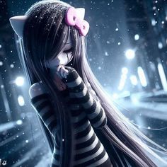 헬로키티 배경화면, Android Wallpaper Art, Anime Black Hair, Emo Art, Kitty Images, Hello Kitty Characters, Cute Friend Pictures