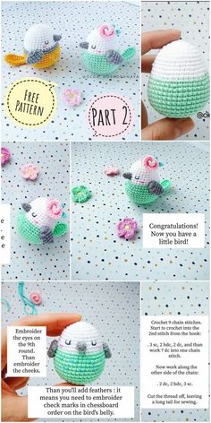 the instructions for how to make an origami turtle with flowers on its shell