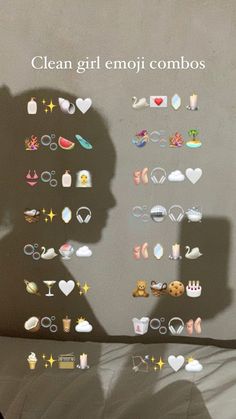 the shadow of a person standing in front of a wall with various items on it