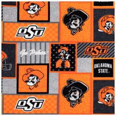 an orange and black blanket with the university of south carolina state logo on it,