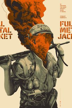 Mondo ha sacado varios posters de películas de Kubrick y HOLY FUCK:pic.twitter.com/rhlFJwu3fY Metal Jacket, Full Metal Jacket, Movie Artwork, Cover Wattpad, Septième Art, Film Poster Design, Movie Posters Design, Clockwork Orange, Space Odyssey