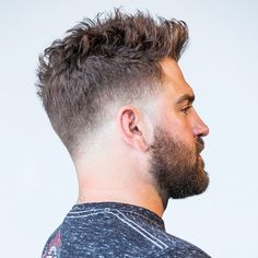 Mens Hairstyles Fade, Taper Fade Haircut, Mens Hairstyles Thick Hair, Low Fade, Beard Hairstyle, Spiked Hair