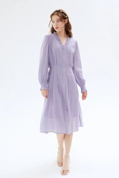 Maisie Puff Sleeve Dress – SKYE Elegant Midi Skirt, Capsule Wardrobe Essentials, Silk Blouses, Puff Sleeve Dress, Quiet Luxury, Puffed Sleeves Dress, Sophisticated Style, Purple Dress, Luxury Outfits