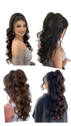 Casual Hairstyles For Long Hair, Summer Bridesmaids, Formal Hairstyles For Long Hair, Guest Hair, Beautiful Braided Hair, Ball Hairstyles, Quince Hairstyles, Wedding Guest Hairstyles