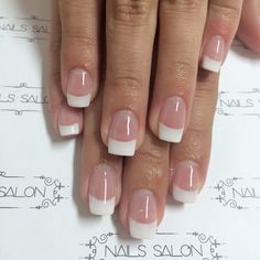 French No Chip Manicure, Gel X Extensions Nails Short, French Tip Nails Graduation, 2000 French Tip Nails, Carmela Soprano Nails, French Tips On Natural Nails, Clear French Nails, Small French Tip Nails, 90s French Tip Nails