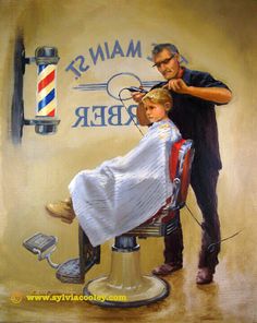 . Barber Shop Interior, Salon Suites Decor, Barber Pole, Vintage Barber, Mens Hairstyles Thick Hair