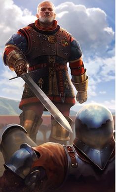 The Witcher/ Seltkirk of Gulet/ Gwent Card/ Northern Realms Gwent Artwork, Knight Art, Fantasy Setting, Fantasy Male, Skyfall, Fantasy Rpg, Fantasy Inspiration