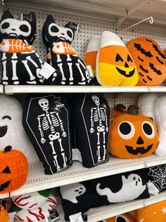 halloween decorations are on display in a store