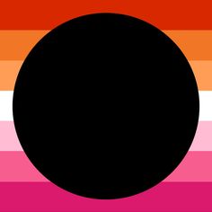 an image of a black circle in the middle of a rainbow striped background