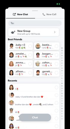 the new chat app is open and showing people's avatars on their screens