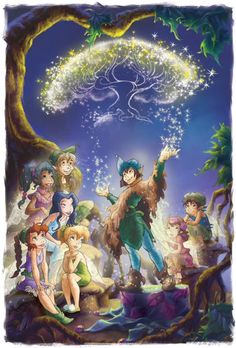 the tinkerbells movie poster from disney's animated film, peter panter