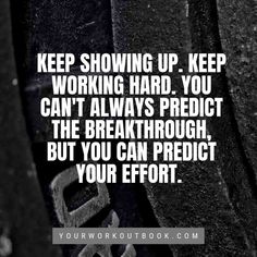 Motivation can feel tricky when you are pursuing big goals. Don't hinge your workout motivation on one great workout or one bad workout. Make the goal showing up and giving your best effort each day--the results you are after will happen on their own. Toughness Quotes, Friend Quizzes, Yoga Captions, Slay Quotes, Workout Log Book, Sleeping Better, Morning Juice, Power Of Gratitude, Weight Room