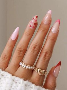 Discover 40 stunning Valentine’s Day nail art ideas, from elegant French tips with hearts to bold glitter designs, perfect for a festive and romantic look. Whether you’re into simple pink and red Valentine nails, chic heart-shaped nail art, or trendy glitter ombré designs, these creative Valentine-inspired manicure ideas are ideal for date nights, Galentine’s celebrations, or simply treating yourself to a seasonal look. Save this guide for your next nail appointment and get the perfect Valentine’s Day nails to complete your style. Feminine Nails, Unghie Sfumate, Makeup Hacks, Heart Nails, Fire Nails, Nails Inspo