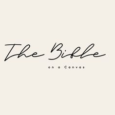 the bible on a canvas logo