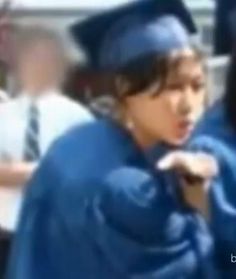 Elisa Lam in her graduation Academic Dress