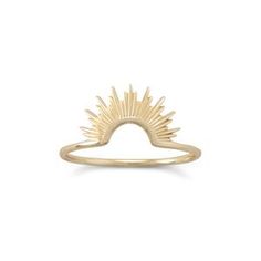 "Shine On!" 14 Karat Gold Plated Sunburst Ring – Capri Accessories Sunburst Ring, Opal Solitaire Ring, Gold Sunburst, Ring Accessories, Sun Design, Sun Designs, Matching Necklaces, Christmas Jewelry, Shine On