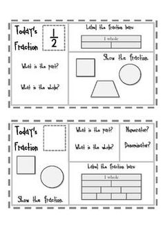 two worksheets with different shapes and numbers