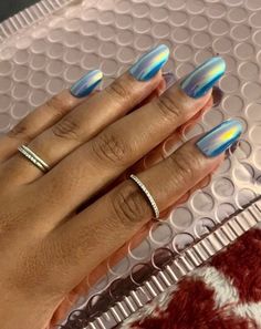 FREE SHIPPING WHEN YOU SPEND $35 Blue Chrome Medium Almond Shape Press On Nails **LOCAL PICKUP/DROP OFF AVAILABLE- MESSAGE ME** What's Included: -30pcs Press On Nails -Adhesive Tabs -Liquid Glue Wear this press on set with glue for up to 2 weeks, or with adhesive tabs for 1-2 days. Life is too short for boring nails. Buy the nails sis!! Teal Chrome Nails, Teal Chrome, Boring Nails, Blue Chrome, Almond Shape, Life Is Too Short, Acrylic Press On Nails, Chrome Nails, On Set