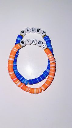 Bluey and Bingo clay head bracelets !! Comes in pair of two or separate! Jewellery Bracelets