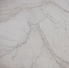 a white marble counter top with black veining