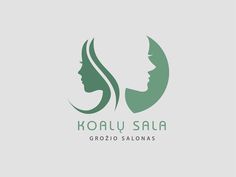 a woman's face with the words kolly sala grozio salonas