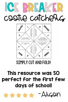 an ice breaker castle catcher is shown with the instructions to make it easier for students to learn