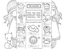 the weather worksheet for children to learn how to use it in their classroom