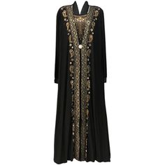 Stunning Middle Eastern-Inspired Formal Wear with Embellishments Prayer Clothes, Dubai Outfits, Prayer Dress, Muslim Dresses, Long Dresses Elegant, Long Sleeve Evening Gowns, Pearl Rosary, European Dress, Long Kaftan