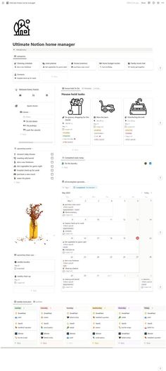 #Organisation #Home_Notion_Template_Ideas #Home_Notion_Ideas #Notion_Household Home Notion Ideas, Notion Home Page, Notion 2024, Notion Pics, Notions Storage, Macbook Hacks, Notion Library, Notion Board