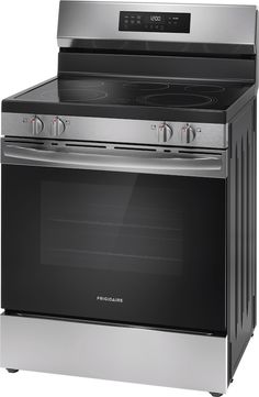 an oven with the door open and two burners on each side, in stainless steel