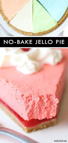 no - bake jello pie is an easy dessert recipe that's perfect for summer