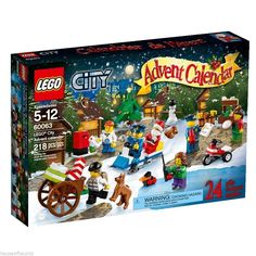 the lego city christmas set is in its box