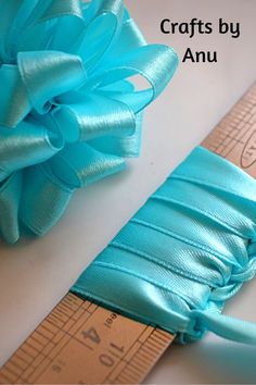 a close up of a ribbon on a ruler