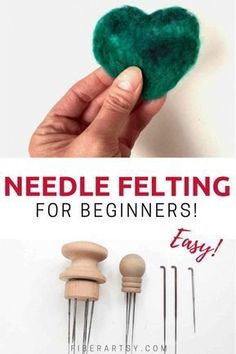 needle felting for beginners is easy and fun to make with the help of your own hands