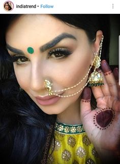 Hena Khan, Nose Piercings, Girls Dpz, Nose Piercing, Septum Ring, Ear Cuff, Piercings, Nose Ring, Cuff