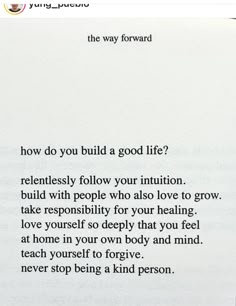 an open book with the words how do you build a good life?