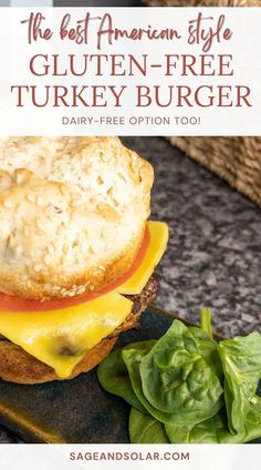 the best american style gluten - free turkey burger dairy - free option too