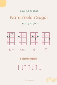 the ukulele chords for watermelon sugar